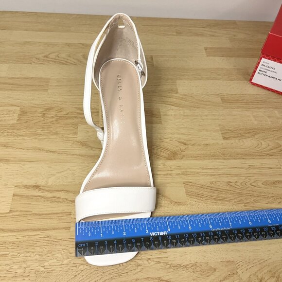 NWT Kelly and Katie Caital Sandal Heel white and raffia heel size 9.5 - Picture 9 of 9
